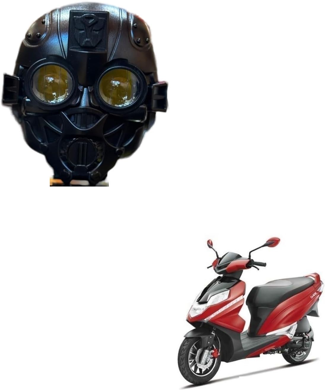 Bumble Bee Face 4 Pattern Transformers Fog Light Yellow-White Amber light For Hero Dare