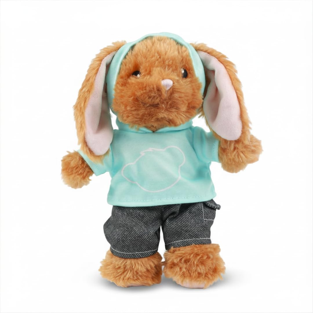 Casdon Build-A-Bear Workshop Mini Teal Hoodie Outfit - Clothes for 9 Inch (22.9cm) Mini Build-A-Bear - Includes 1 Outfit - Ages 3+