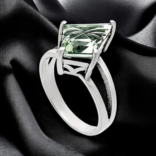 Fancy Cut Natural Gemstones Fancy Shape 925 Sterling Silver Ring s.6-10 R-1019 AGR10084