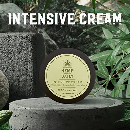 Hemp Daily Intensive Cream | Hemp Cream With Essential Oils | Vegan, Organic Ingredients | 1.7 Ounces (Original, Single) #TOP6