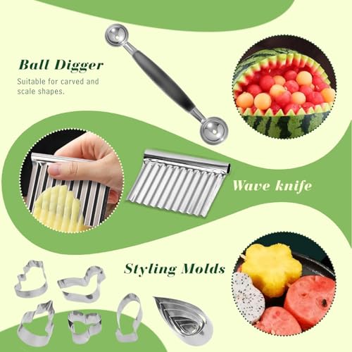 Krbnk 80-Piece Fruit Carving Set