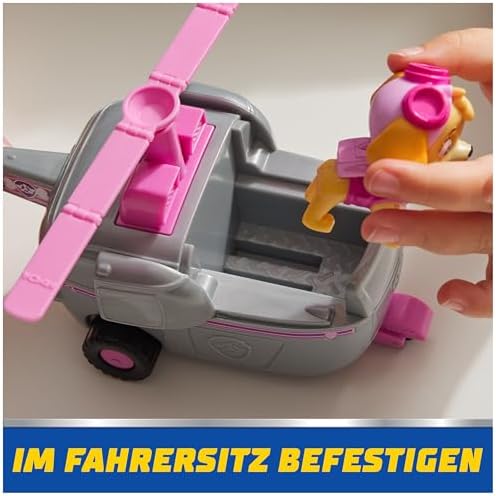 Paw Patrol, Skye oyun figürlü helikopter (sürdürülebilir temel araç/ana araç), 3 yaşından büyük çocuklar için oyuncak - Görsel 7