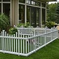 Zippity Outdoor Products ZP19001 No Dig Madison Vinyl Picket Fence, White, 30" x 56.5" (1 Box, 2 Panels), (Pack of 2)