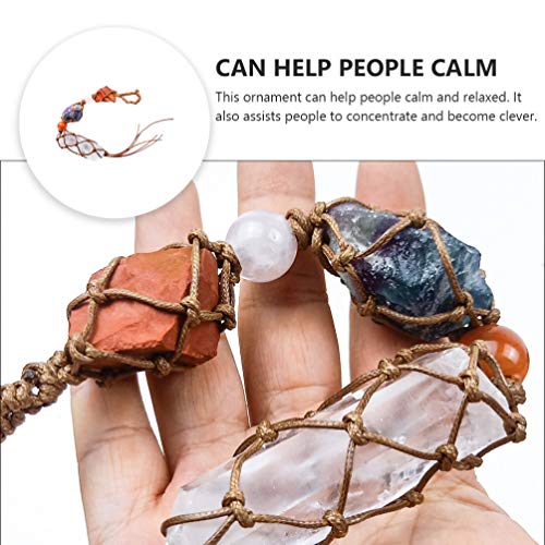 WINOMO 7 Cura Chakra Cristal Janela Decoração Do Carro Ornamentos Carro Pendurado Boa Sorte Shui Med