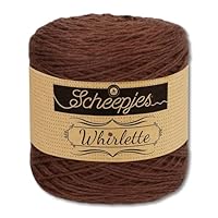 Frida's Wollhaus Scheepjes Whirlette 100% katoenmenggaren, breien, haken, wol, 44 kleuren (863, chocolade Frida's Wollhaus Scheepjes Whirlette 100% katoenmenggaren, breien, haken, wol, 44 kleuren (863, chocolade