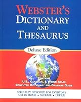 Webster's Dictionary and Thesaurus, Deluxe Edition 157755244X Book Cover