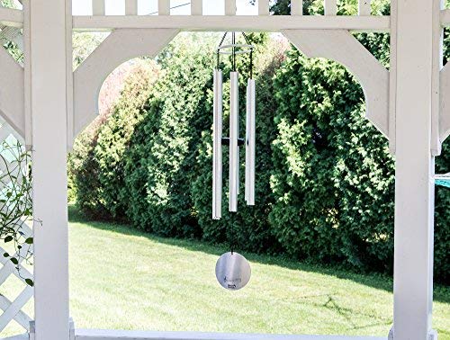 Nature’s Melody Aureole Tunes Wind Chimes – Outdoor Windchime With 6 Tubes Tuned To B Pentatonic Scale, 100% Rustproof Aluminum, Powder Finish & S Hook Hanger For Sympathy, Memorial Gift Or Zen Garden #TOP4