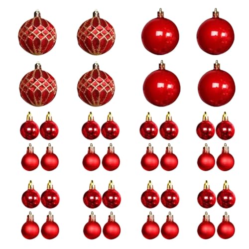 Boules de Noël pour décorer la maison du porche à la cheminée