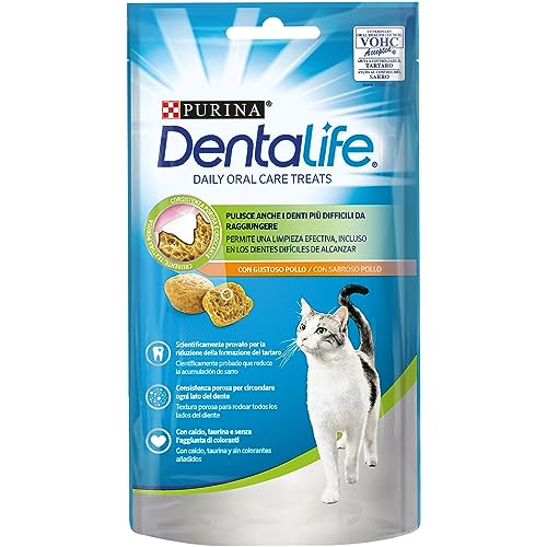 Dentalife Purina Daily Oral Care, Snack Dental, para Gatos Sabor Pollo 40g