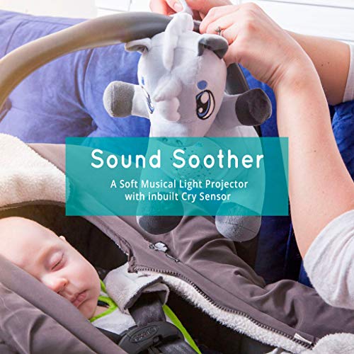Baby White Noise Machine Music soothers for Sleep: Lumipets Night Light Projector and Sound Machine Baby Soother Unicorn Stuffed Animal Baby Gifts