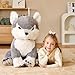 EARTHSOUND Giant Wolf Stuffed Animal Plush Toy,23