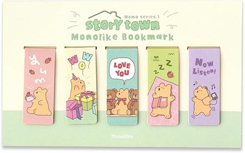 Monolike Marcadores magnéticos Storytown Momo Series.1, juego de 5