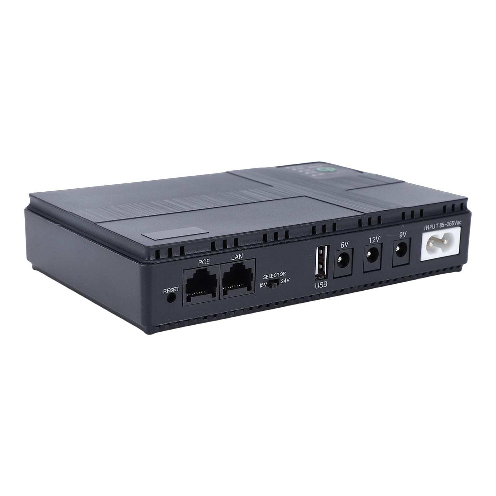 Mały Zapasowy Akumulator UPS, Zasilacz Awaryjny 8800 MAh z 6 Portami Wyjściowymi i Wskaźnikiem LED, do Routera Wi-Fi, Modemu, Kamery Bezpieczeństwa, urządzeń POE (wtyczka UE)