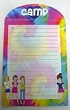 Bunk Junk Tie Dye Girls Fold Over Stationery for Camp and Vacation
