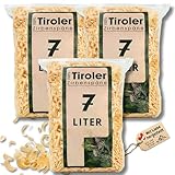 sagl.tirol Zirbenspäne Nachfüllpack für Zirbenkissen, Doppelt gesiebt, unbehandelte Zirbenholzspäne, Zirbenspäne für Kissen (21 Liter)