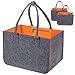 Ayuanb Praktische Einkaufstasche im Doppelpack,Orange Faltbare Tragetasche Bag, 40x26x27 cm Filztaschen Shopper, 2er-Set Filztasche Einkaufstasche, Filz Tasche für Einkaufen Tasche im günstig Kaufen-Ayuanb Praktische Einkaufstasche im Doppelpack,Orange Faltbare Tragetasche Bag, 40x26x27 cm Filztaschen Shopper, 2er-Set Filztasche Einkaufstasche, Filz Tasche für Einkaufen
