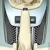 RRX Car Gear Shift Surround Center Console Panel Cover Trim Kit Real Carbon Fiber Gearbox Frame Sticker Protective Accessories for BMW Z4 E85 E86 2003 2004 2005 2006 2007 2008 (Storage)