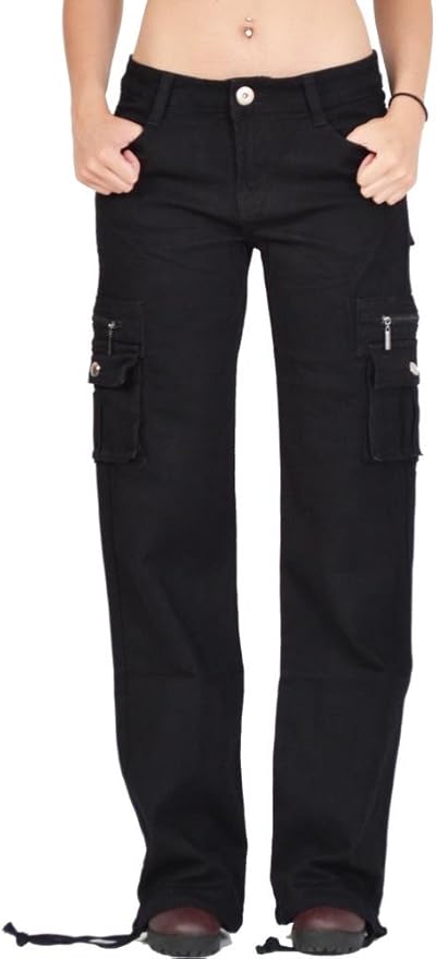 black combat trousers women