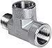 Parker Stainless Steel 316 Pipe Fitting, Street Tee, 1/4" NPT Female x 1/4" NPT Female x 1/4" NPT Male