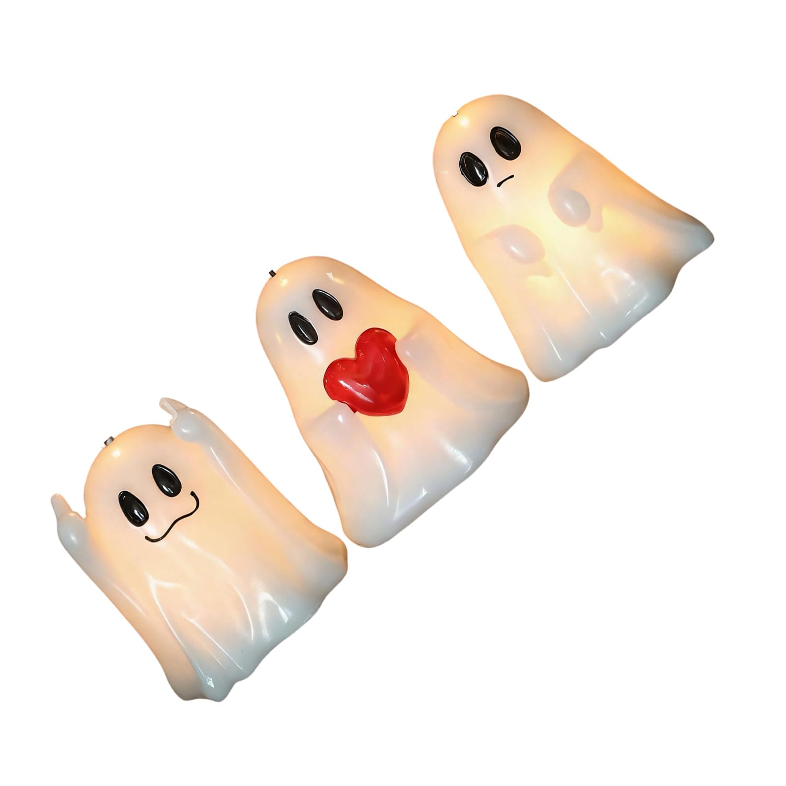 Tsophreniq Shelf Light Set with Halloween Warm Glow for Mantel Tabletop Window Decor, Indoor Party Seasonal Display Halloween Flameless Set Warm Glow Tabletop Mantel Shelf Window Display Indoor