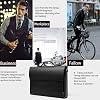 Leathario Leather Briefcase for Men Leather Laptop Bag Shoulder Messenger Bag Business Work Bag