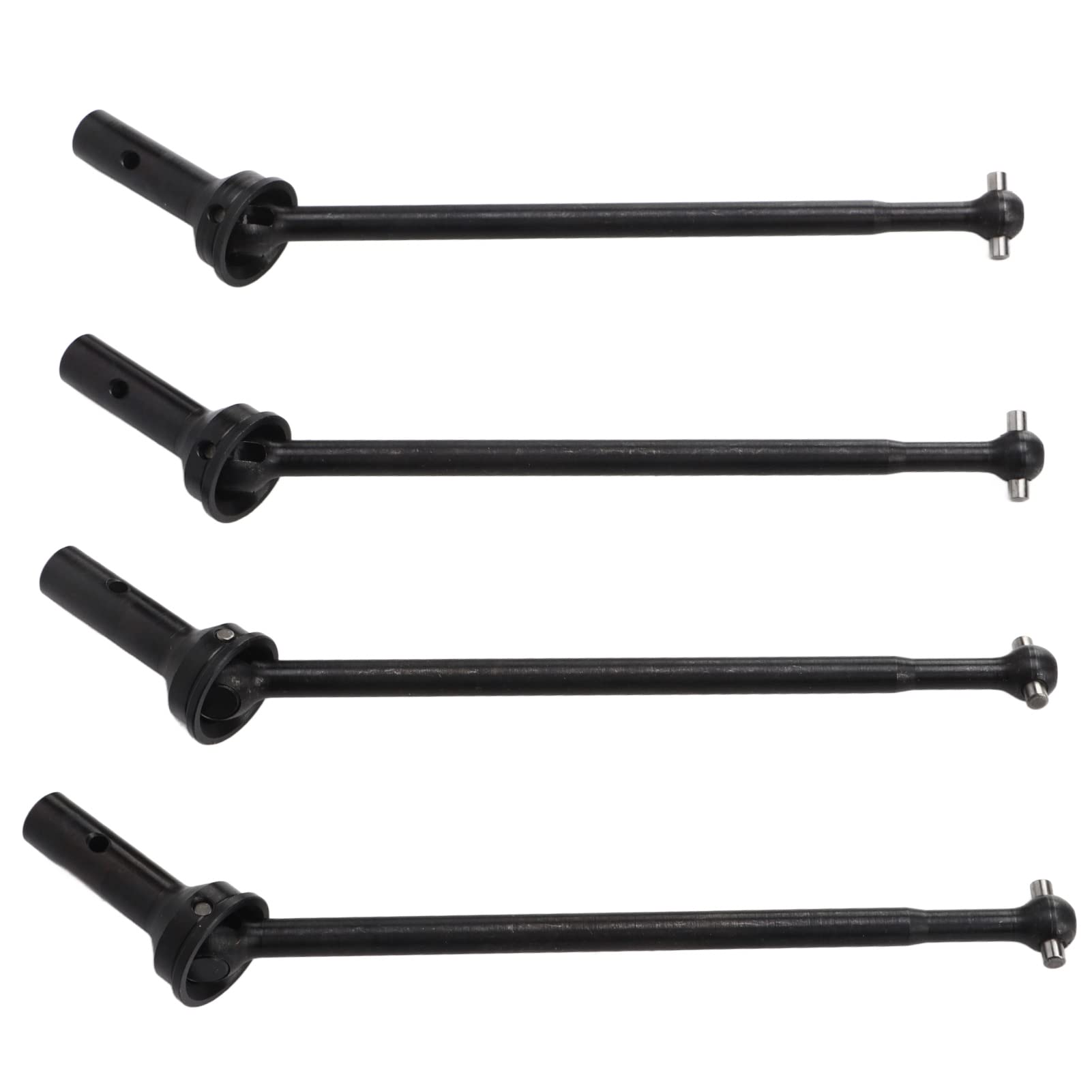 RC CVD Drive Shaft Set, Steel Replacement Wear Resistant Efficient Power CVD Drive Shaft 1/7 for RC Cars (Black)