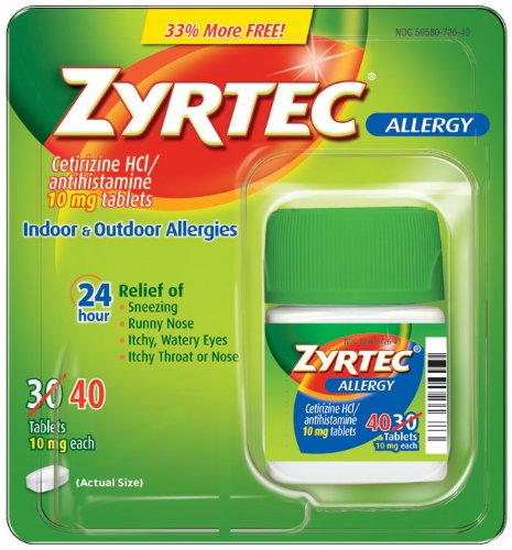 Zyrtec Bonus Pack, 40 Count