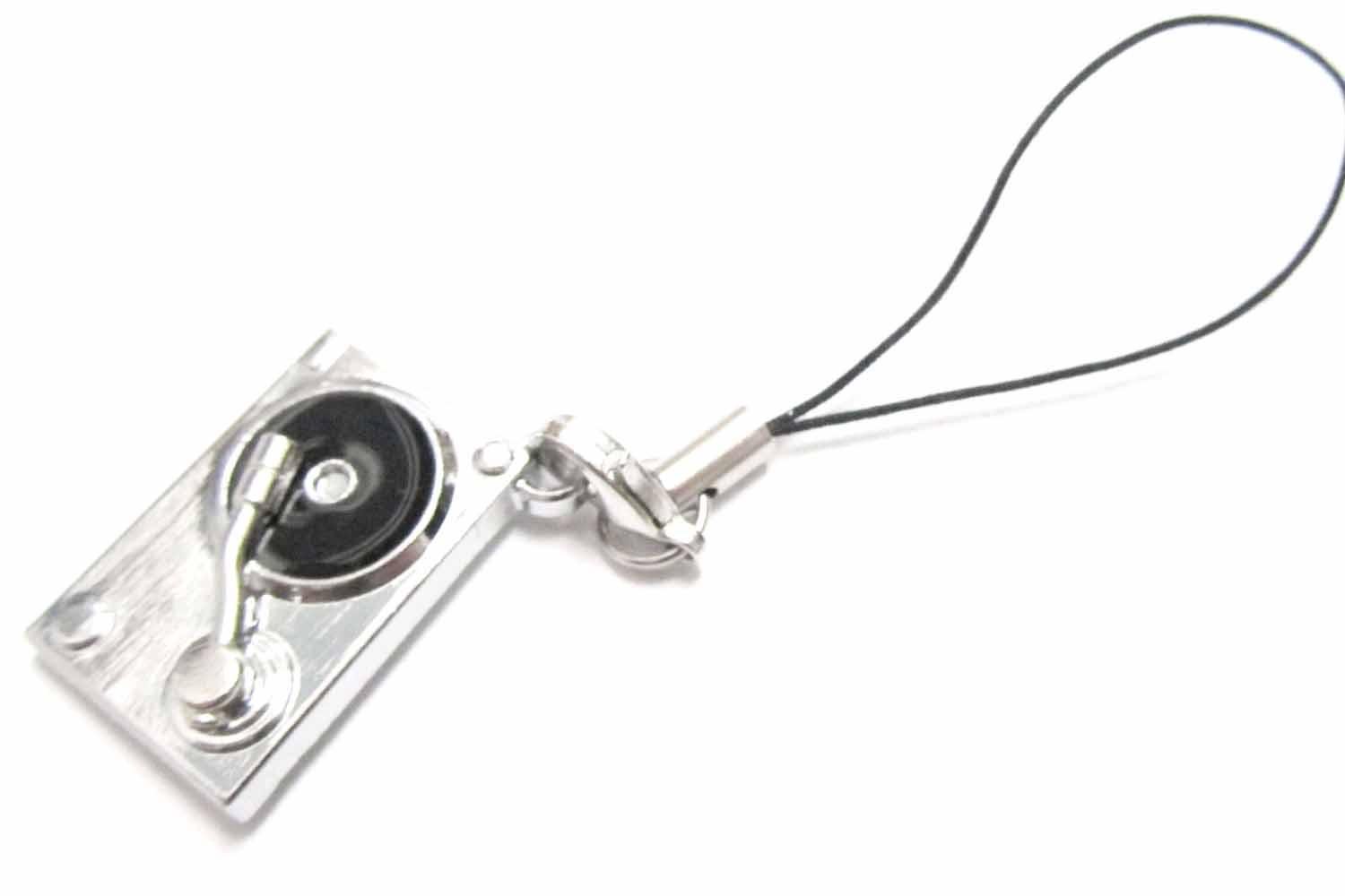 MiniblingsTurntables Mobile Cell Phone Charm Pendant Record Player DJ Band Mini