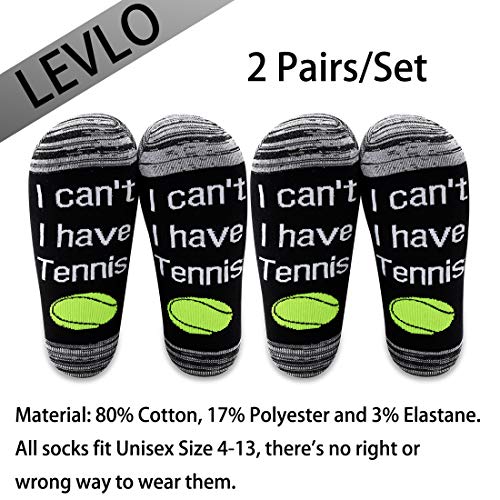 LEVLO Funny Ball Sports Lovers Gifts I can't I have Soccer/Basketball/Tennis Cotton Socks2