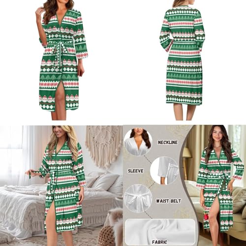 Couples Pjs Matching Sets Pajamas Matching Sets Women Nightgown and Long Sleeve Sleepwear4