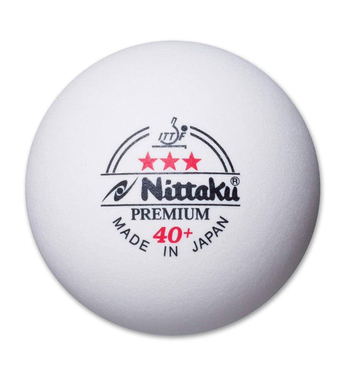 NITTAKU 3-Star Premium 40+ palline da ping pong