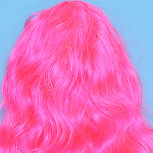 PIXNOR Peruca Longa E Encaracolada de Cabeça Cheia Resistente Ao Calor Onda Anime Cosplay Headpiece