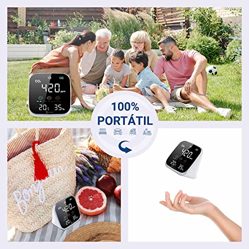 Misuratore di Co2 Omologato Portatile con Allarme
