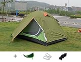 Luxetempo 2 Person Lightweight Camping and Backpacking Tent-2 Doors 2 Vestibules Water Resistant with Rainfly