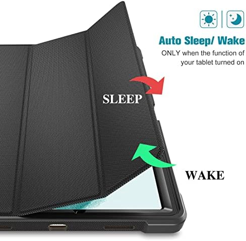 ProCase for Galaxy Tab A8 10.5" 2021 Case SM-X200 SM-X205, Slim Folio Case Cover with Built-in Screen Protector - Black