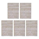 5 letras del alfabeto de 3 mm con purpurina gruesa de resina epoxi, calcomanías decorativas de letras inglesas, números, rellenos de resina epoxi UV, calcomanías de letras para álbumes de recortes
