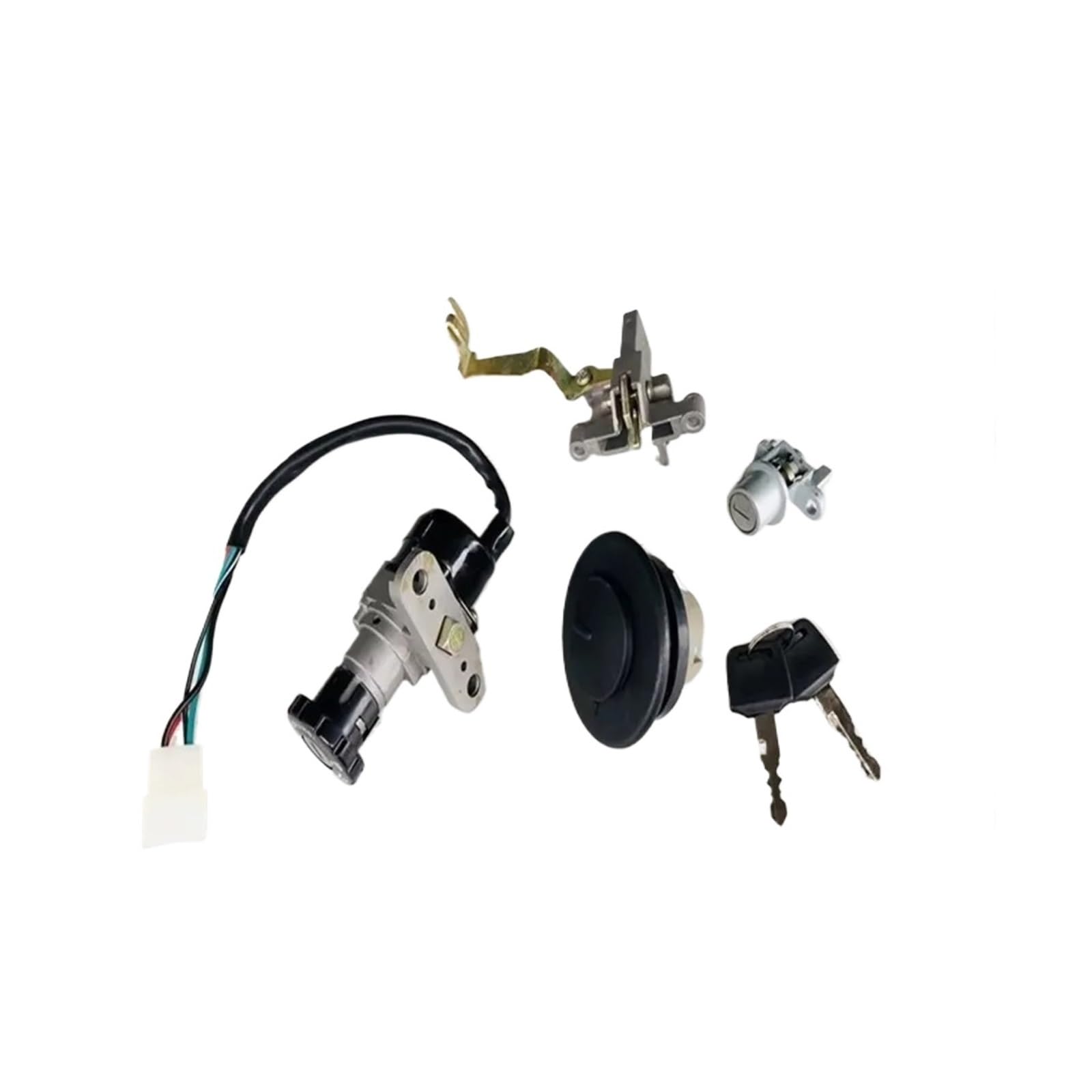 Bloqueo De Encendido para Scooter 50CC para Venus 50 TNG Juego De Bloqueo Encendido Motocicleta 4 Cables Cerradura