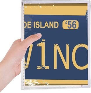 Placa de licença EUA American Car Number Notebook Folhas soltas Diário Recarregável Diário Papelaria