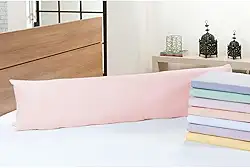 Xuxão Travesseiro de Corpo Antialérgico + Fronha 400 Fios Com Zíper (Rose)