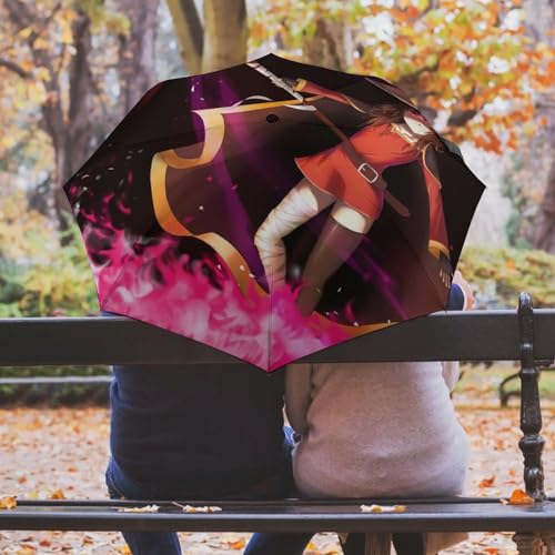Parapluie pliant automatique compact et résistant pour voyage - 5