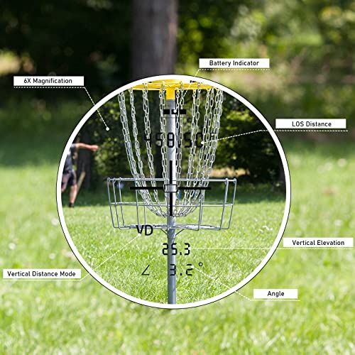 REVASRI Laser Range Finder for Golf and Disc Golf | Elevation and Slope Calculation | Flag Lock and Vibration | 1000 Yards/3000 Feet Rechargeable Rangefinder - Thumbnail 5