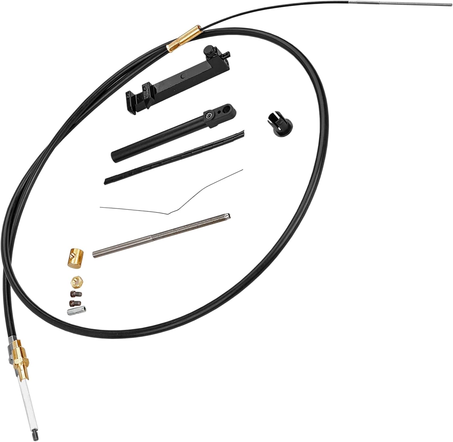 865436A02 Lower Shift Cable Kit Fit for Mercruiser Shift Cable MC-I MR Alpha One Gen I and Alpha One Gen II Replace for Mercruiser 19543A10 19543A8