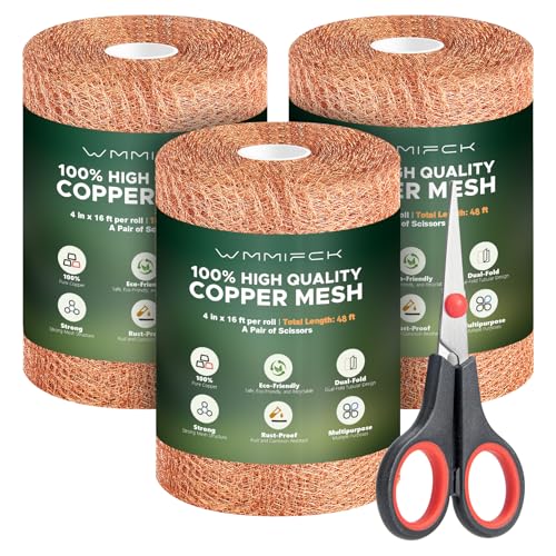 3rd Gen Copper Mesh Rodent Control 100% Pure Copper Wool for Mice & Slugs