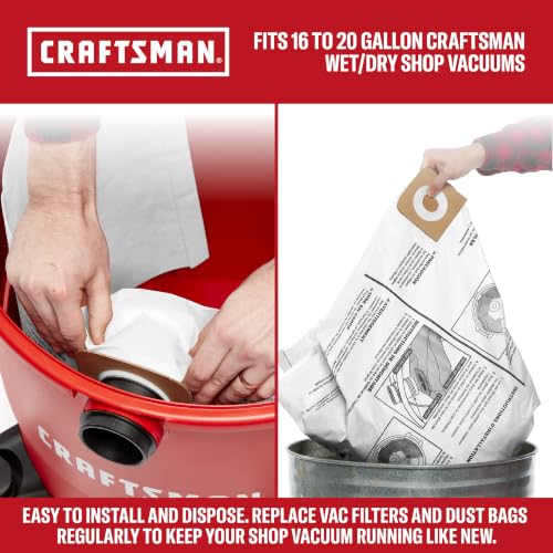 Image of CRAFTSMAN CMXEVBE18595 16 Gallon 6.5 Peak HP Wet Dry Shop Vacuum