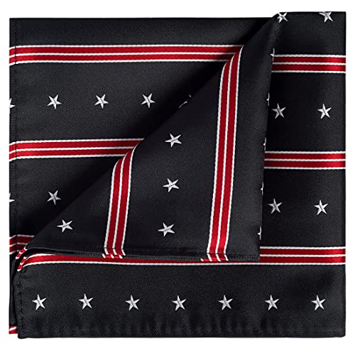 Image of KissTies Mens Pocket Square Silk Hanky The USA Pattern Handkerchief