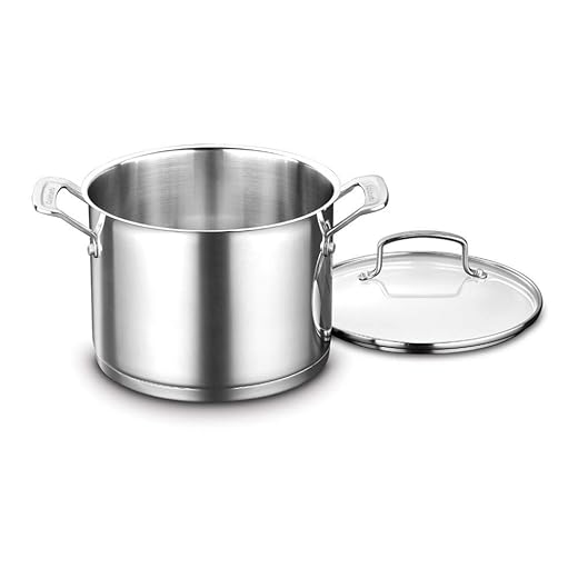 Cuisinart 6-Quart. Stockpot w/Cover, Stainless Steel