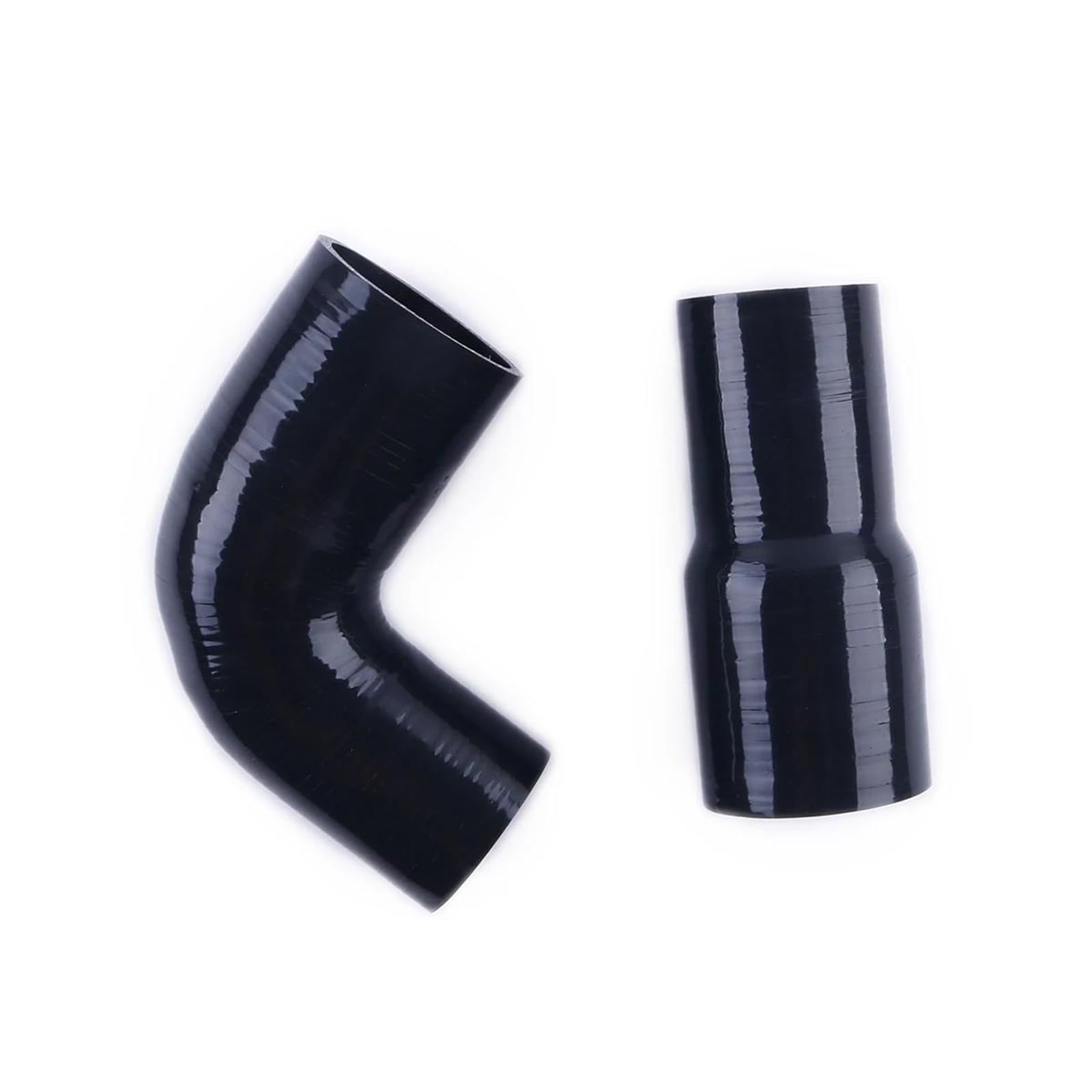 Giwidgiakk Black For E82 For E90 For E92 For 135I For 335I For N54 For N55 7.5" Intercooler Hose Pipe Kit Air Intake Hose(Black)