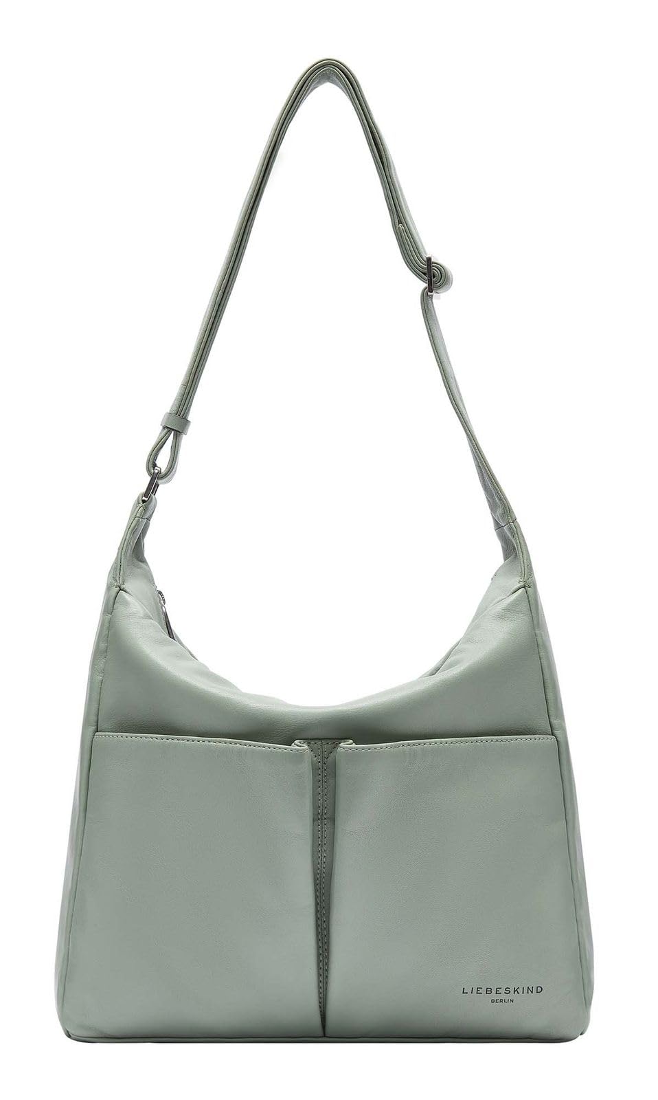 LIEBESKIND BERLIN Leather shoulder bag Hera Sheep Natural Hobo Bag Forest Green