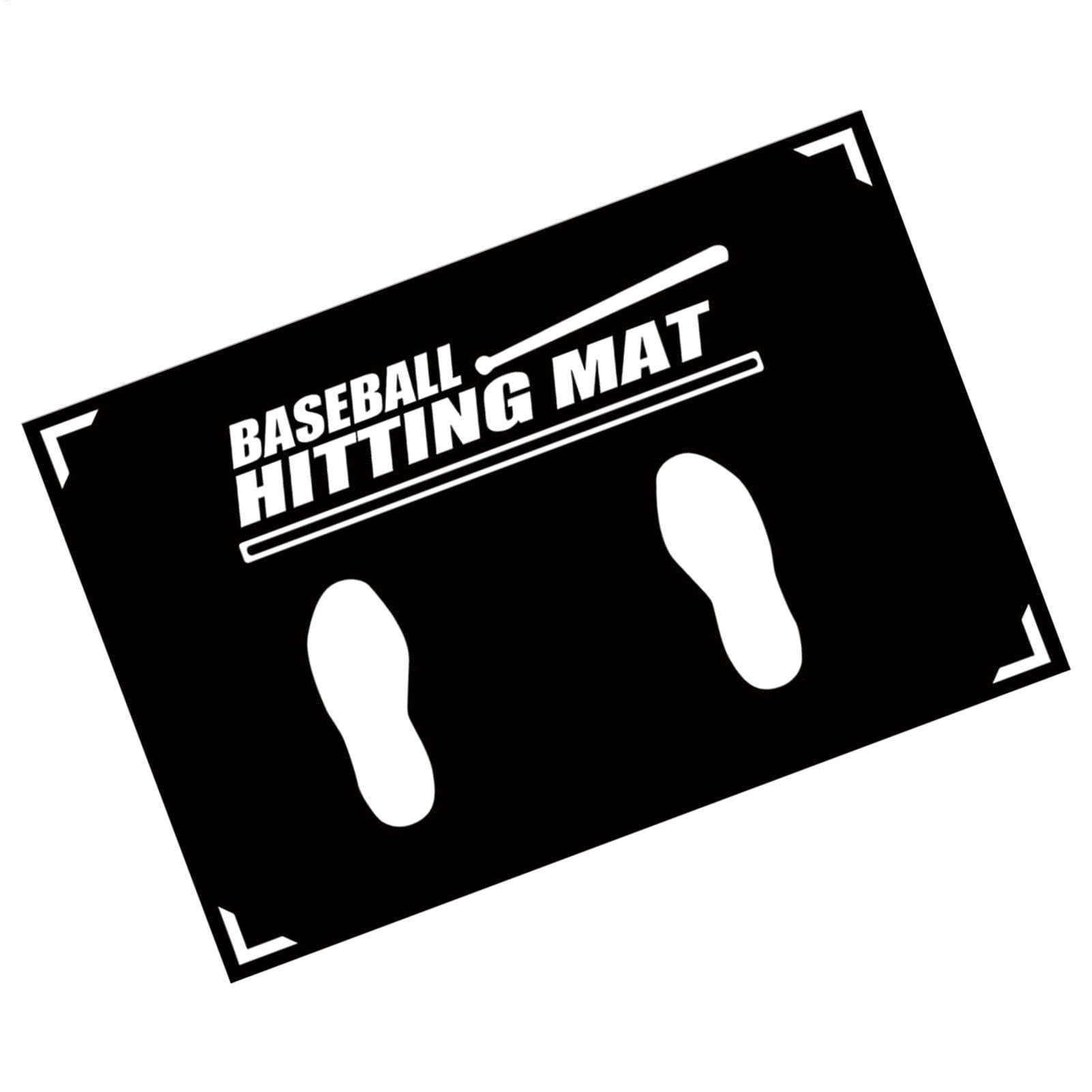 Tapis de Baseball - Tapis d'entraînement à la Frappe - Guide de la Zone de Frappe - Antidérapant - Exercice de pelouse - Durable - Aide à l'entraînement Portable - d'appui - Entraînement de