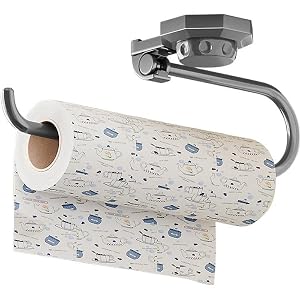 CAMMIC キッチンペーパーホルダー ペーパータオル 吸盤式 タオルホルダー ロールホルダー 片手で切れる 耐荷重性 キッチン バスルーム